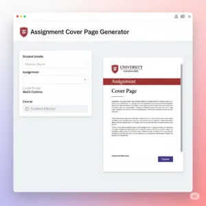 Assignment Cover Page Generator