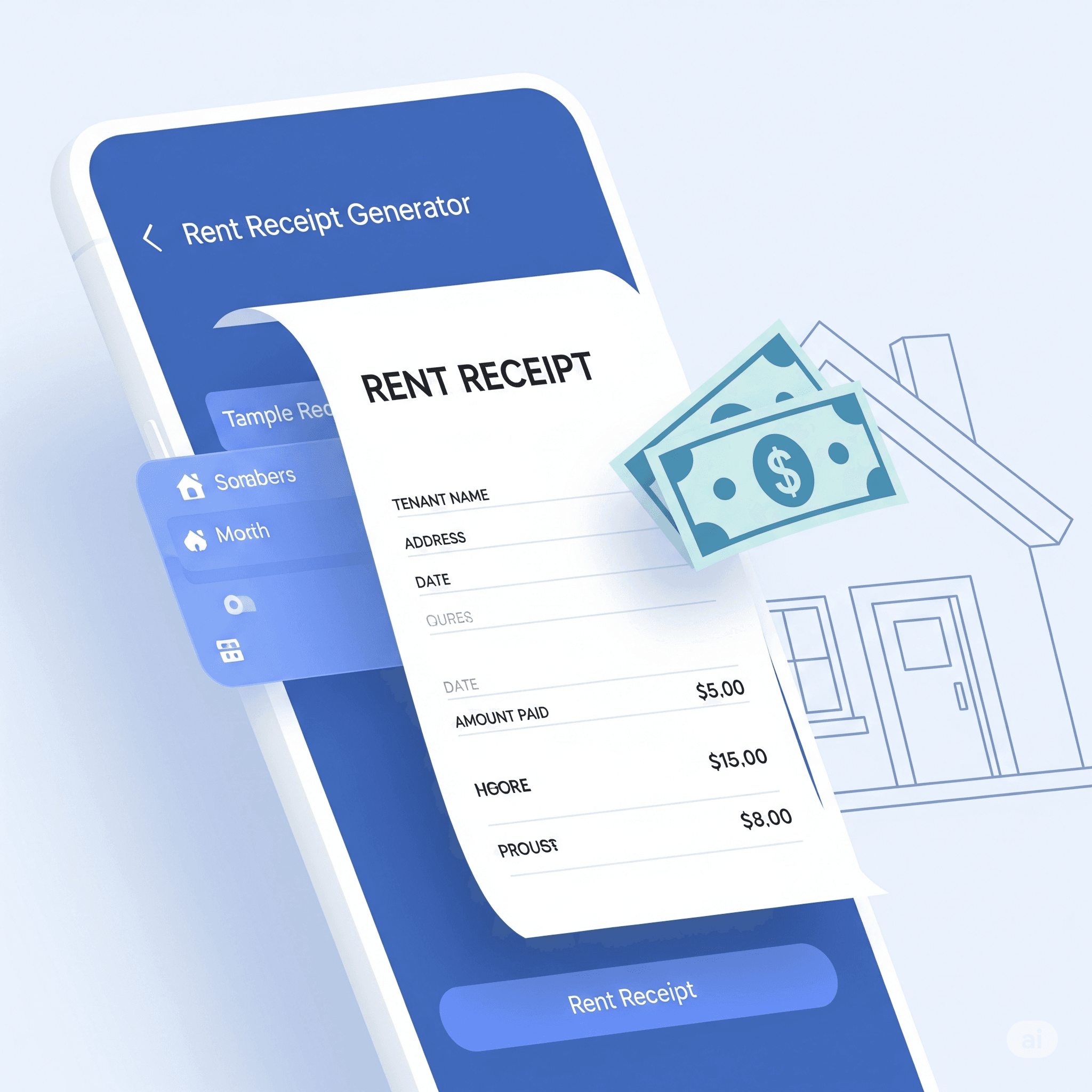 Rent Receipt Generator Tool Example