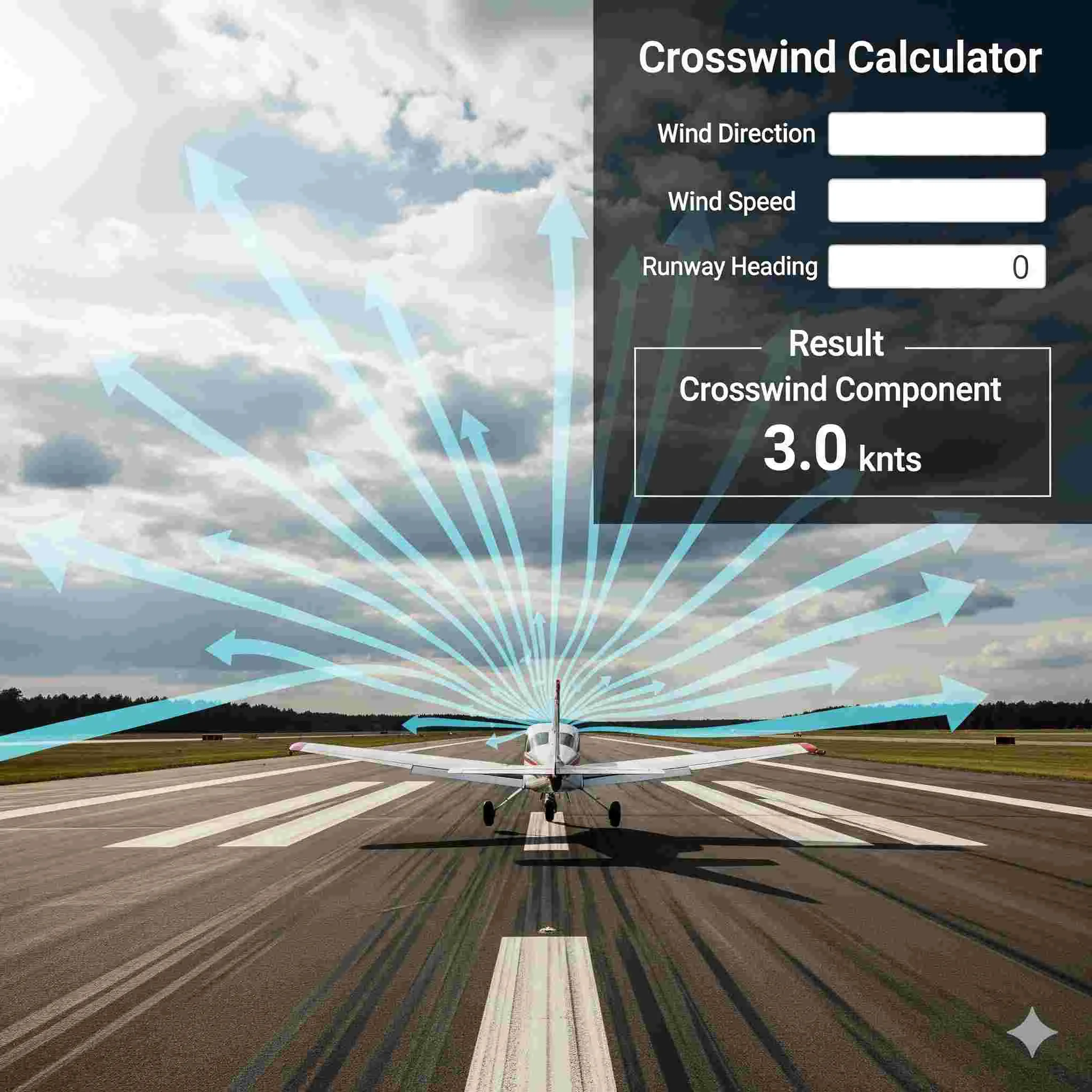 Crosswind Calculator Tool Example