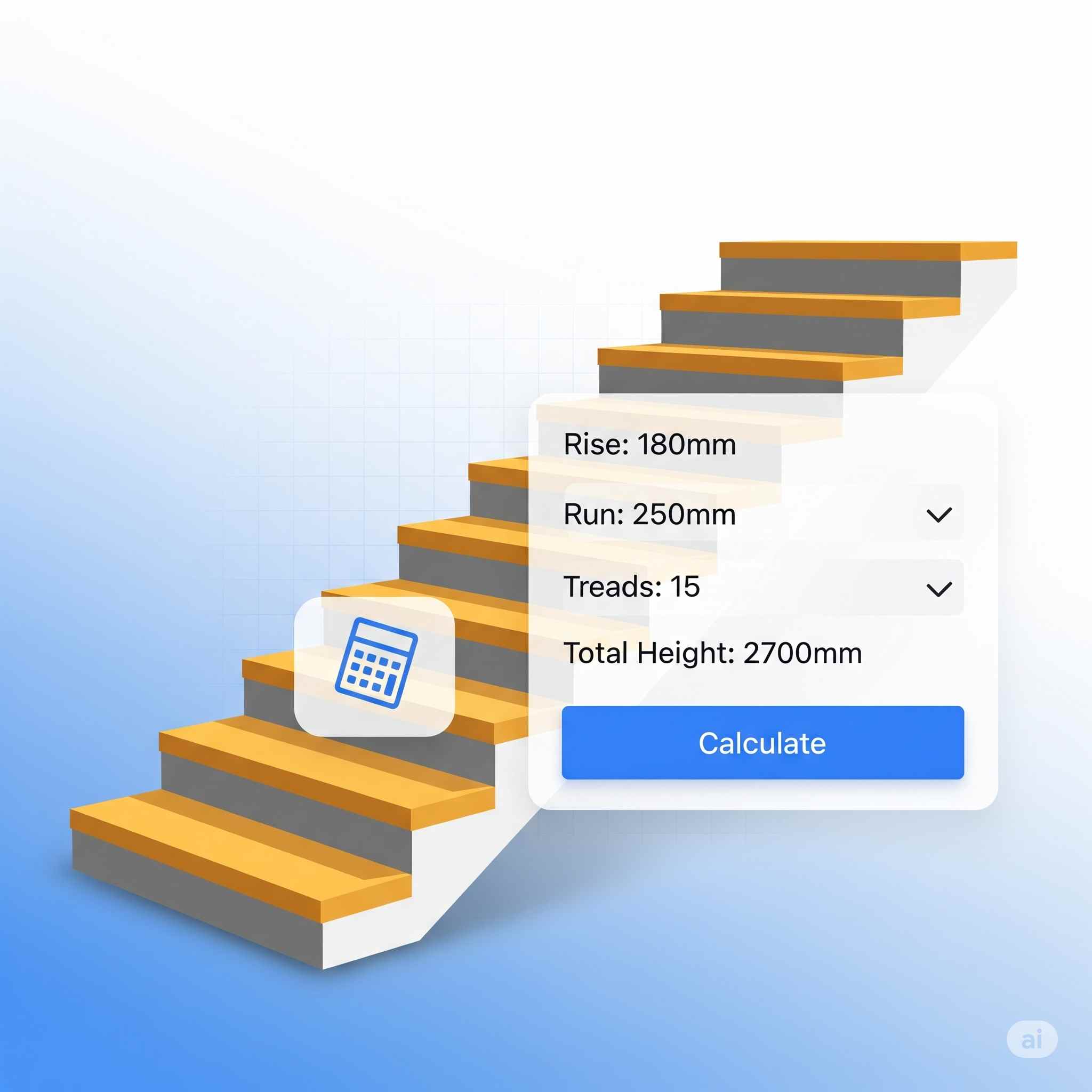 Stair Calculator Tool Example